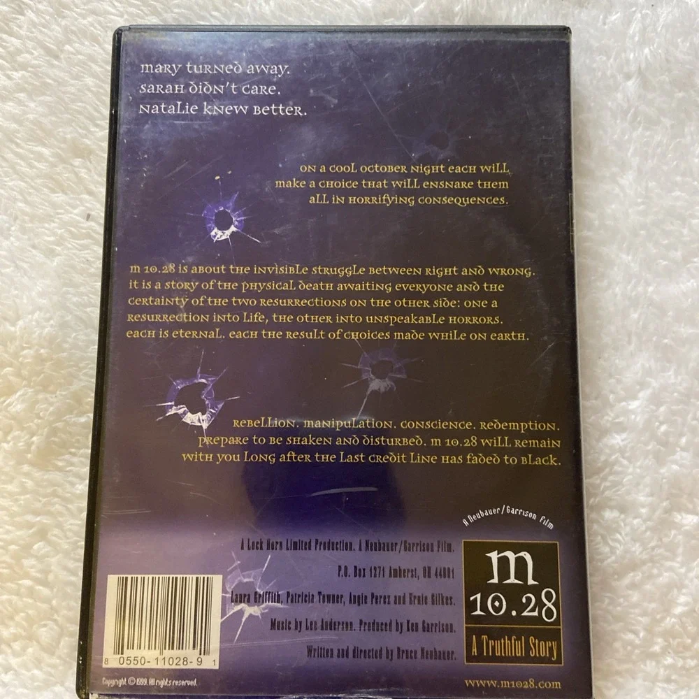 m 10.28 A Truthful Story Dvd 1999 1028 M1028 Bruce Neubauer Laura Griffith Movie - Picture 5 of 14